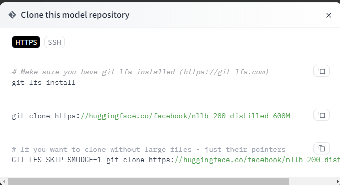 Clonado de repositorios de Hugging Face