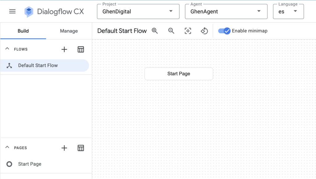 DialogflowCX framework agent